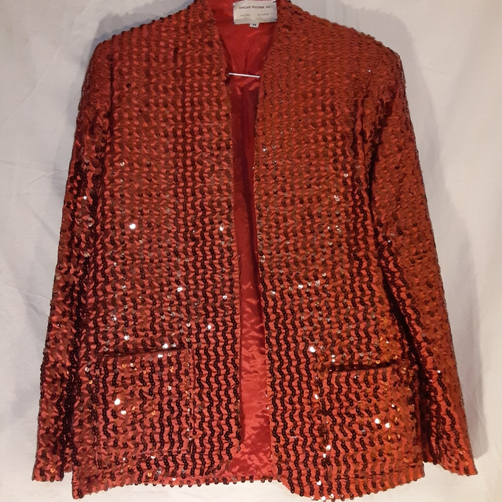 Sequined cocktail jacket